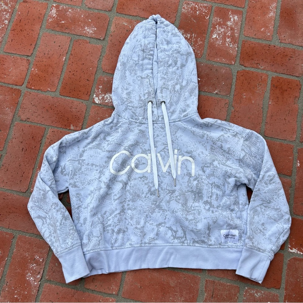 Calvin Klein Gray Patterned Hoodie